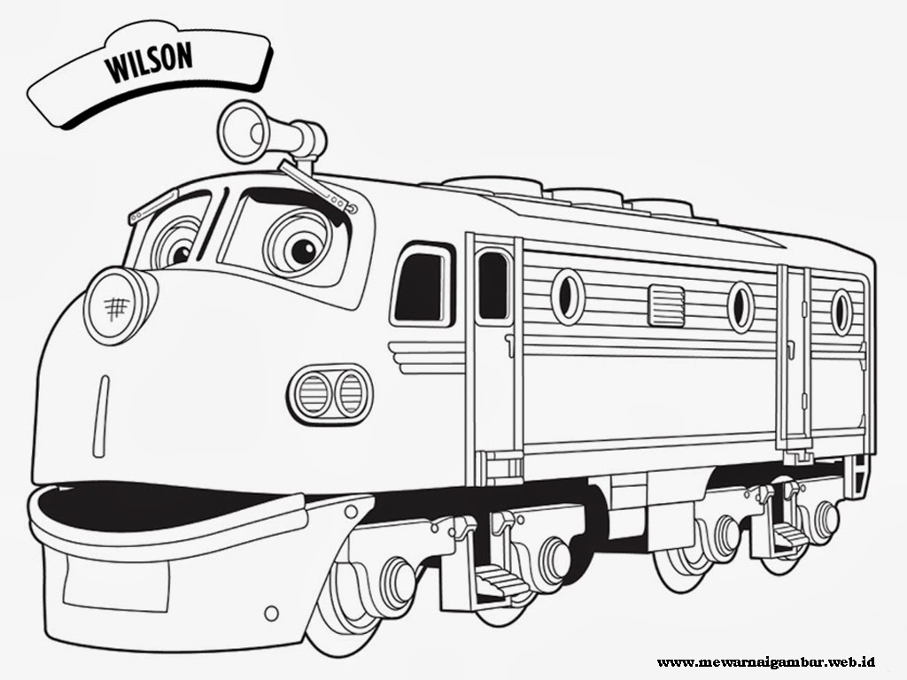 Gambar Mewarnai Kereta Chuggington | Mewarnai Gambar