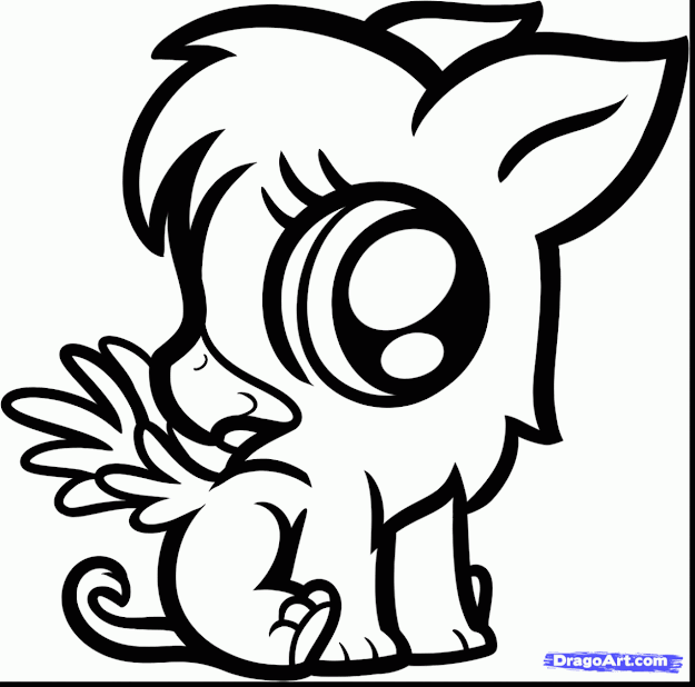Surprising Dragoart Cute Baby Animal Coloring Pages With Baby Animals  Coloring Pages And Baby Animals Coloring