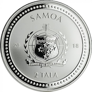 1 унция Samoa Seahorse Silver Coin 2018 1 oz