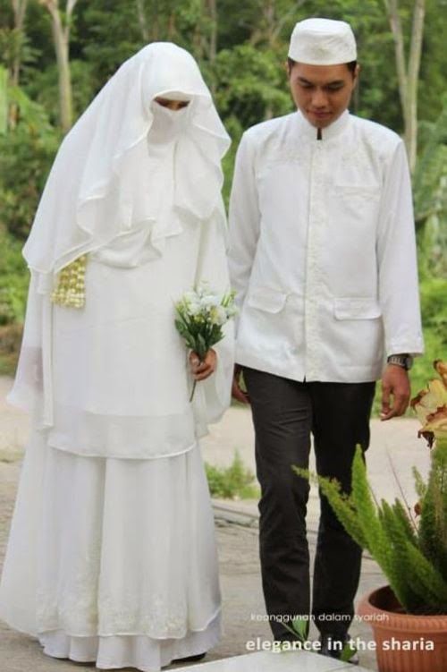 7 Model Baju  Pengantin  Muslimah Syar i Terbaru 2021