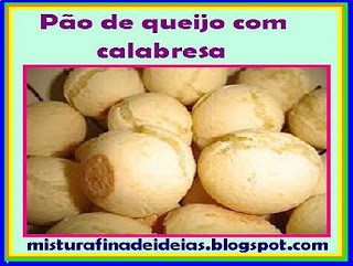 Receita pão de queijo com calabresa