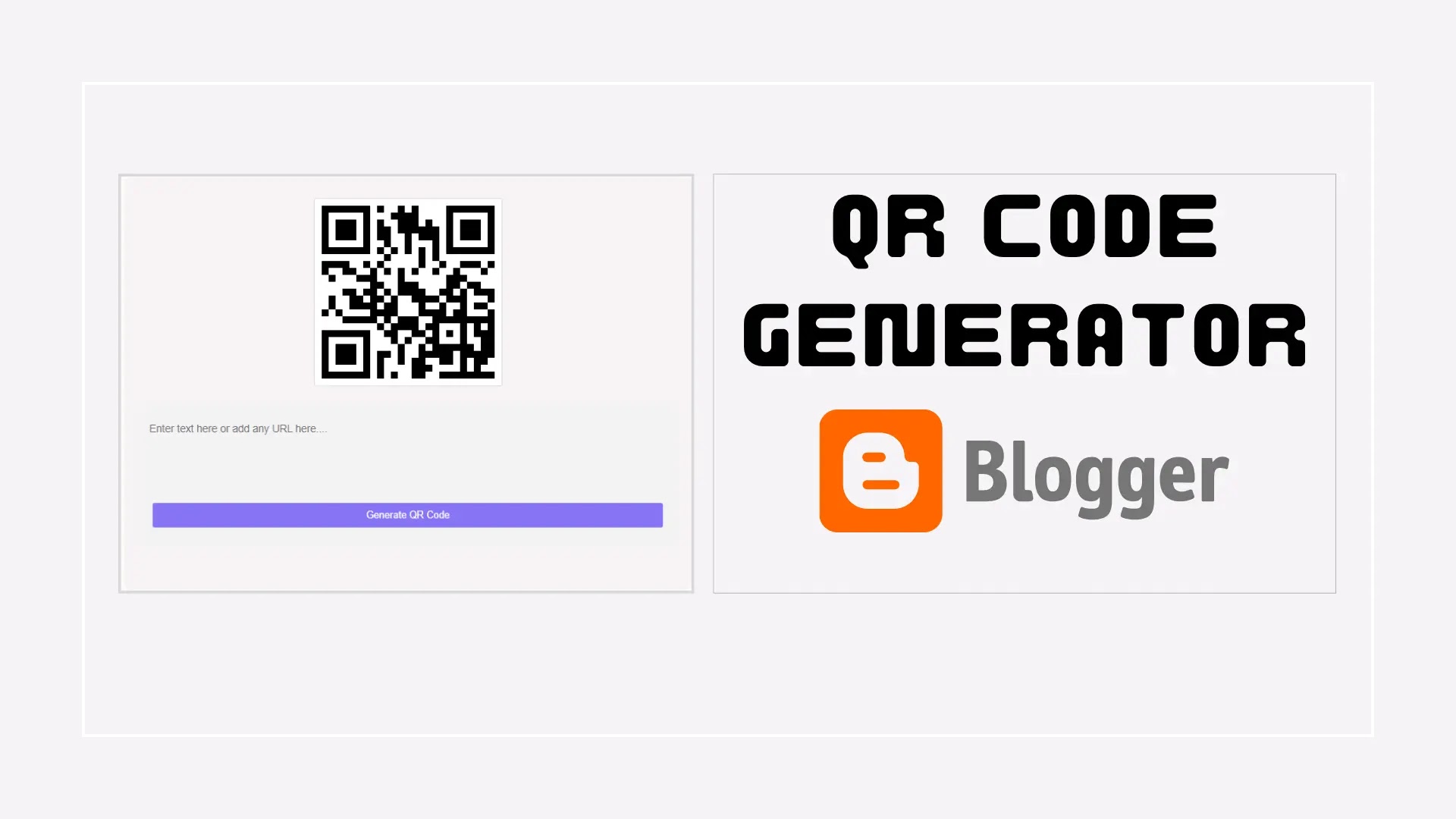 How to add QR code generator tools in blogger - Anwarul Blog