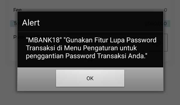 Solusi MBANK18 BNI Mobile Banking Ganti Password