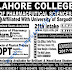 Lahore College Of Pharmaceutical Sciences Admissions 2018