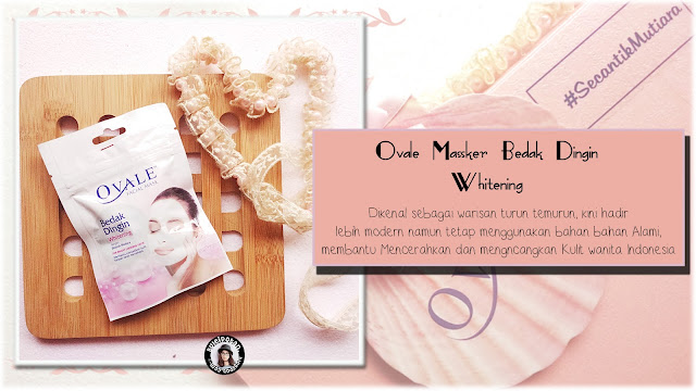 Ovale Masker Bedak Dingin Whitening