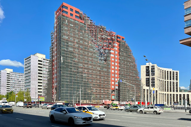 Садовая-Спасская улица, проспект Академика Сахарова, строящийся жилой комплекс Red7