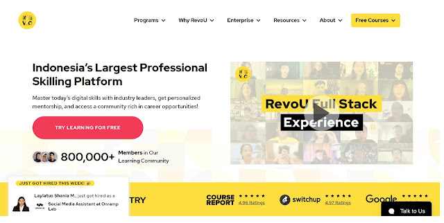 RevoU website