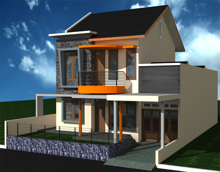 Denah Rumah  Minimalis  1  Lantai  Model Rumah  Minimalis  