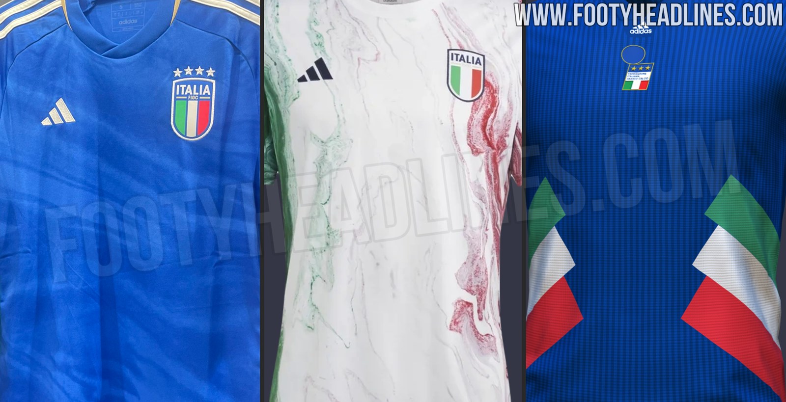 ADIDAS ITALY 2023 PREMATCH JERSEY (WHITE/RED/GREEN)