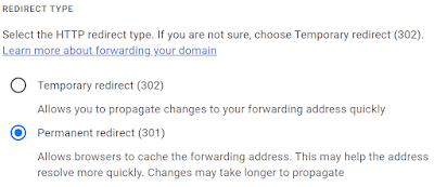 Temporary or Permanent Forwarding