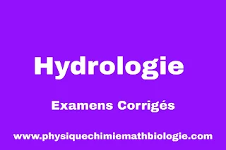 Examens Corrigés de Hydrologie PDF
