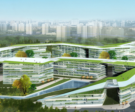 Architectural Design Concepts on River Frontage Green Building Concept   Interior Exterior Design