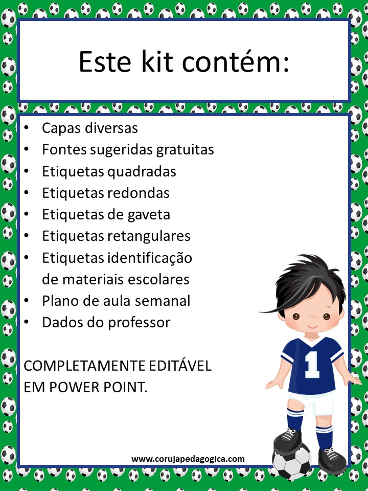 kit decoração futebol copa do mundo
