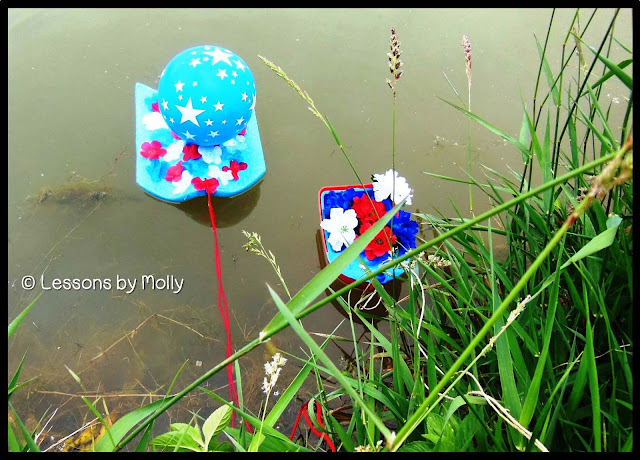 Help your students observe Memorial Day with a flower boat floating event.  These patriotic flower boats are simple to make.  Children can help decorate the boats by gluing flowers on to them.  Float the boats in a small plastic pool, pond, or other body of water.  Have a moment of silence, give thanks, or read the names of local men and women who died while serving the United States Armed Forces.  Children love the idea of floating boats which makes this a highly engaging Memorial Day activity!