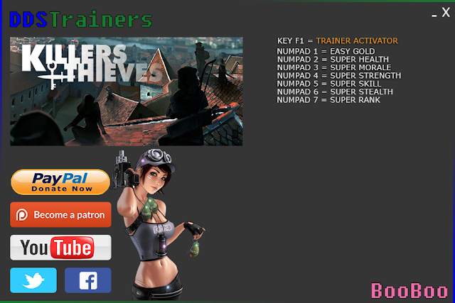 Killers And Thieves Trainer Cheat +7