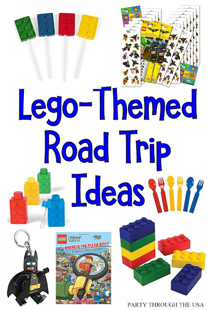 Lego Road Trip Ideas // Party Through the USA // travel with kids // road trips // themed road trips // lego fun