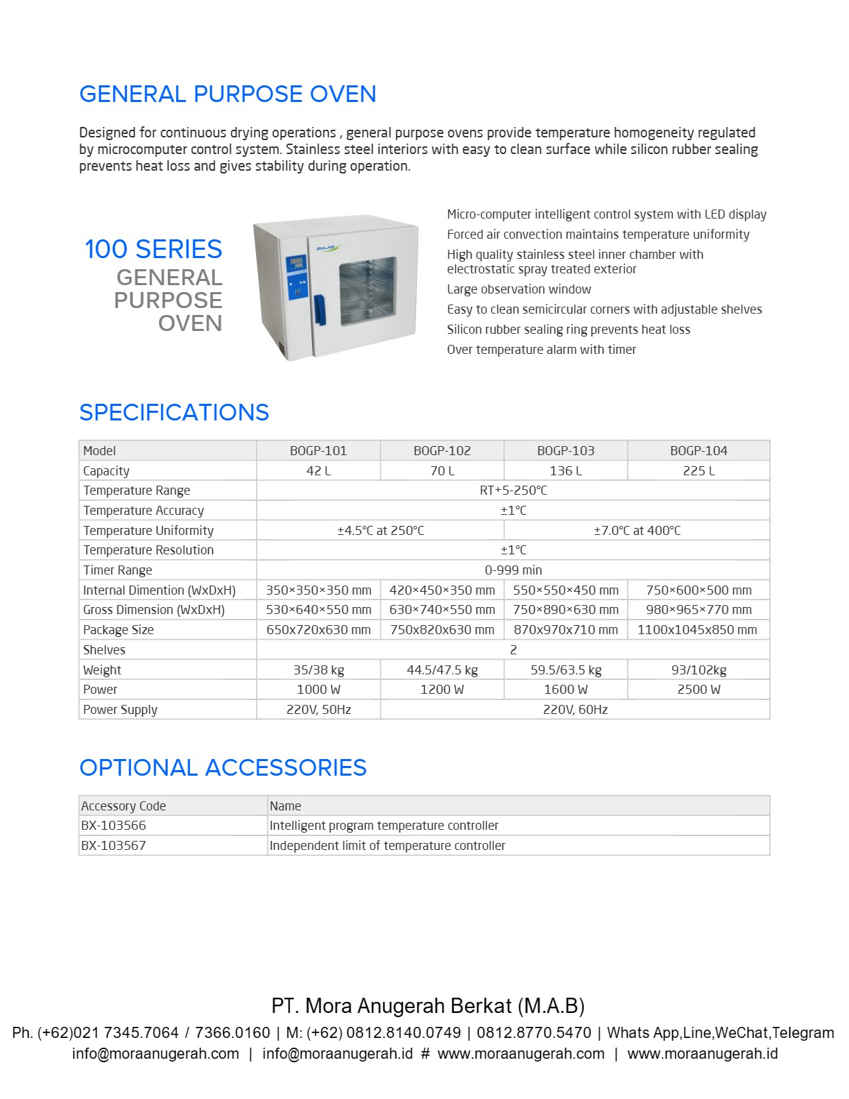 General Purpose Oven