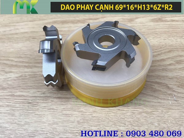 Dao phay cạnh Ø69xØ16xH13x6Z R2