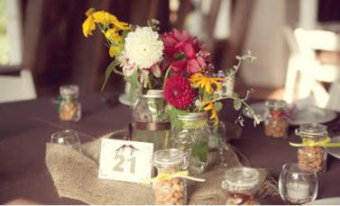 Mason Jars Decorations Wedding