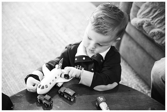 black and white lifestyle photo toddler boy