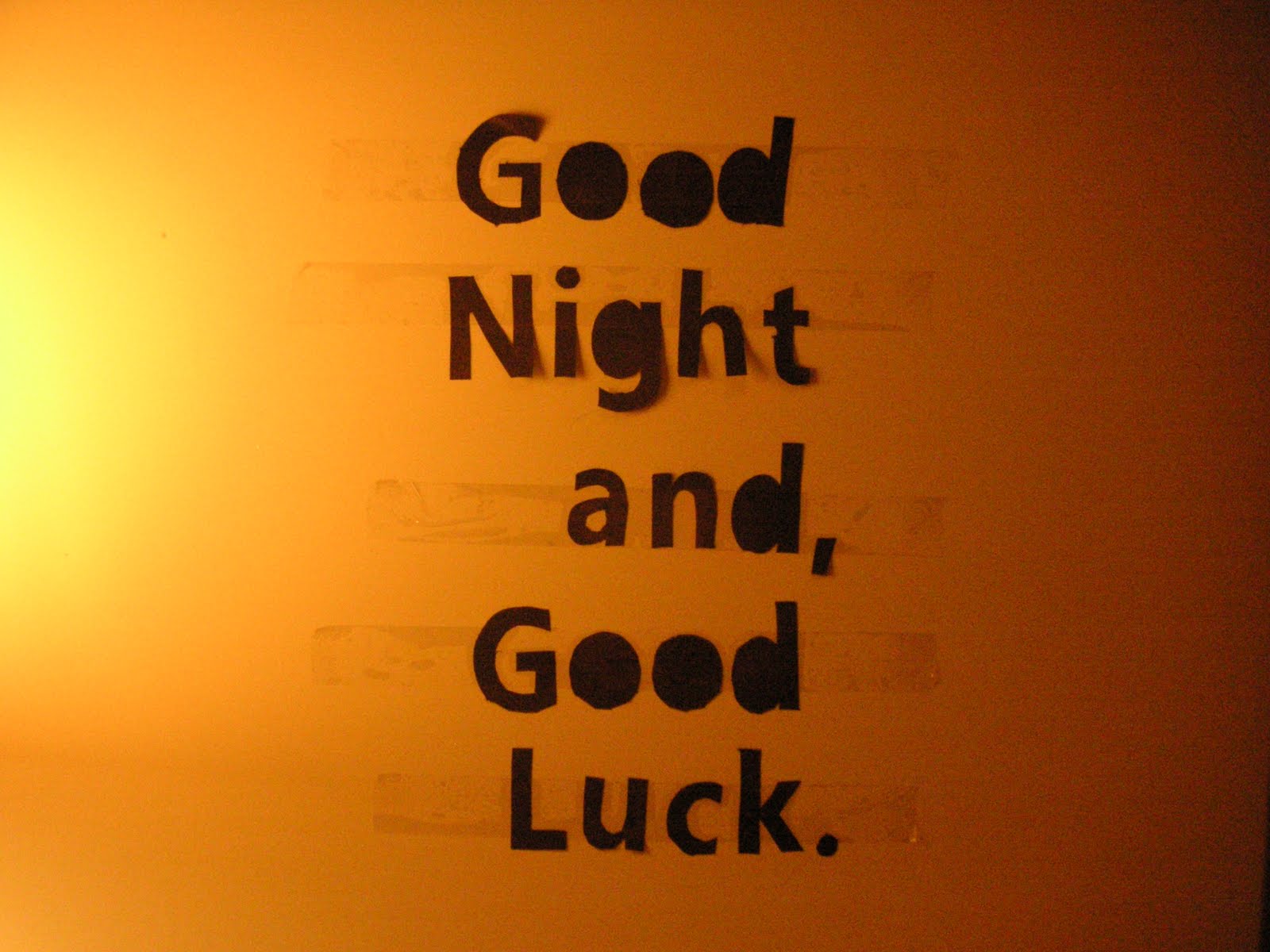 good night and good luck essay