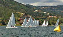 J/70s sailing Valle de Bravo lake, Mexico