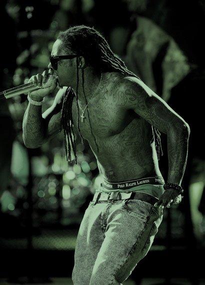 Foto do Lil Wayne no Acústico MTV