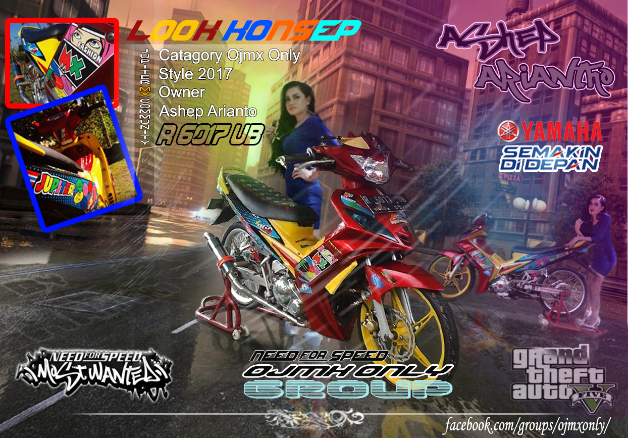 Modifikasi OJMX Racing STYLE By HUL CD JUPITER MX COMMUNITY