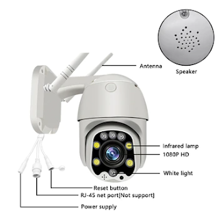 Wireless Outdoor Surveillance PTZ Camera