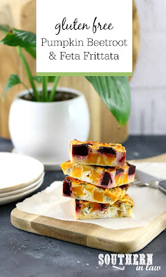 Roasted Pumpkin Beetroot and Feta Frittata Recipe