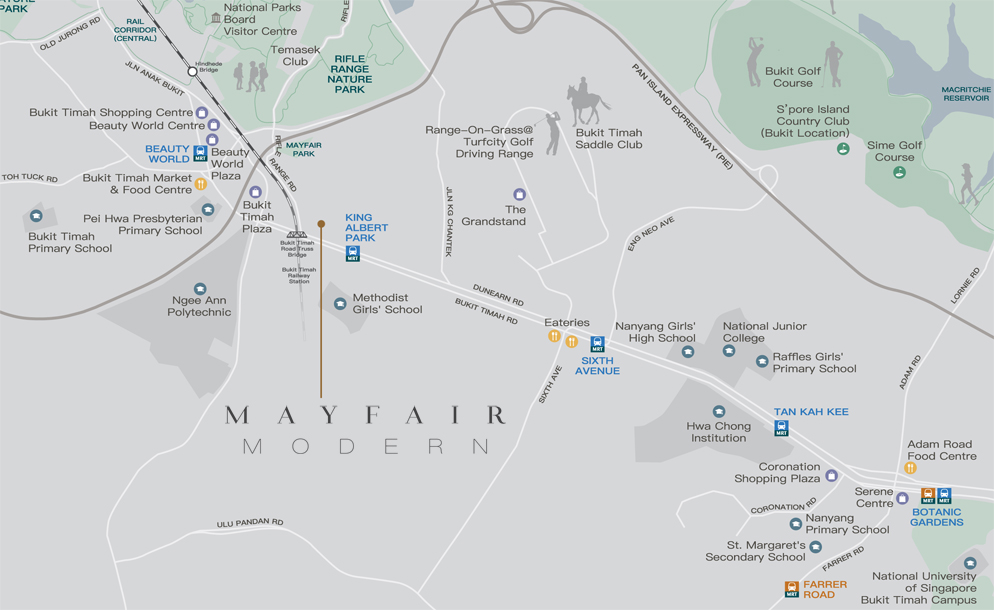 Mayfair Modern Location Map