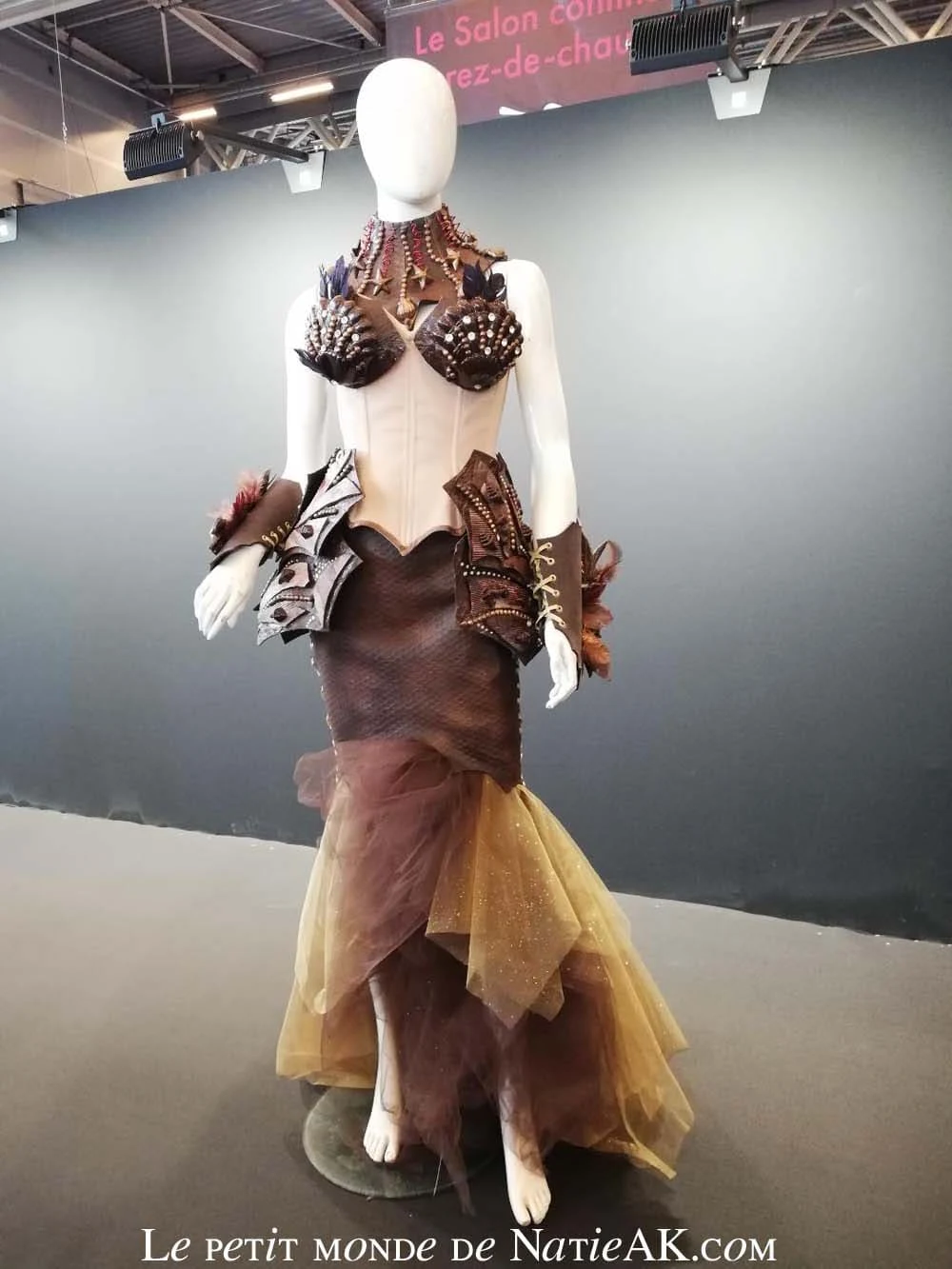 Robe en chocolat Salon du chocolat 2022 : porté par Coralie Licata