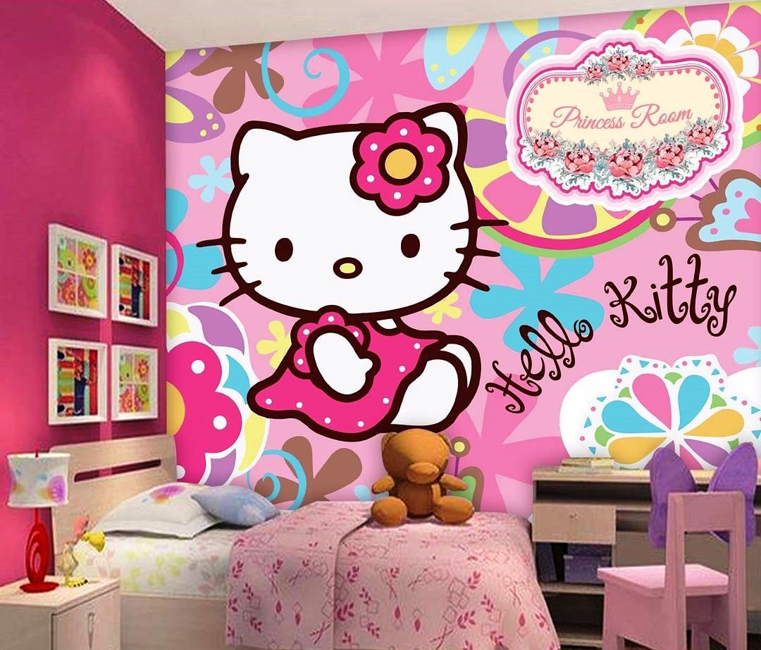 35 Desain Kamar Tidur Hello Kitty Untuk Anak Perempuan Terbaru