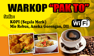 Spanduk Warung Kopi Free Wifi