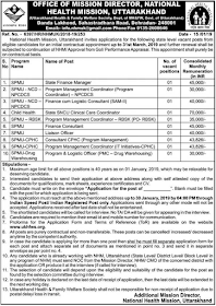 National Health Mission, Uttarakhand recruitment for Various Posts 