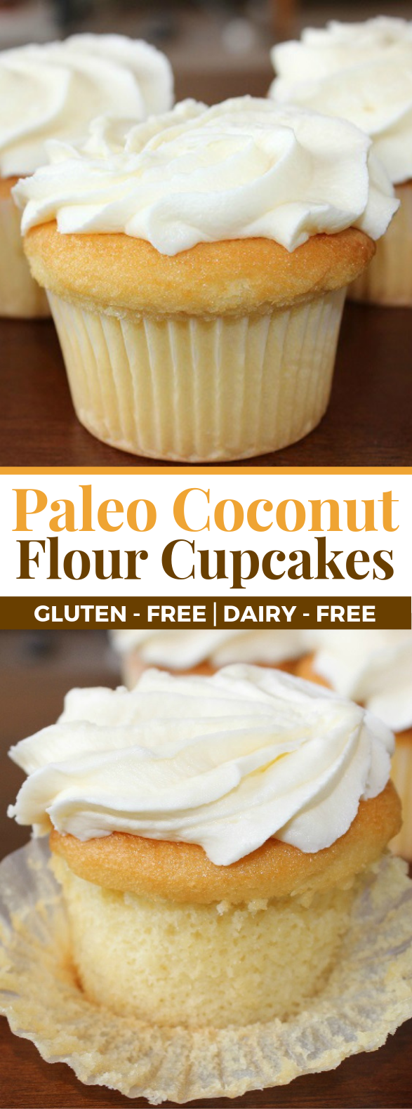 Vanilla Paleo Cupcakes Recipe (Gluten-Free And Dairy-Free) #healthydessert #healthy