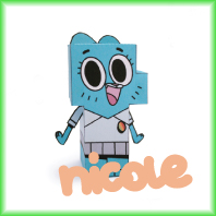 Gumball Characters Paper Toys