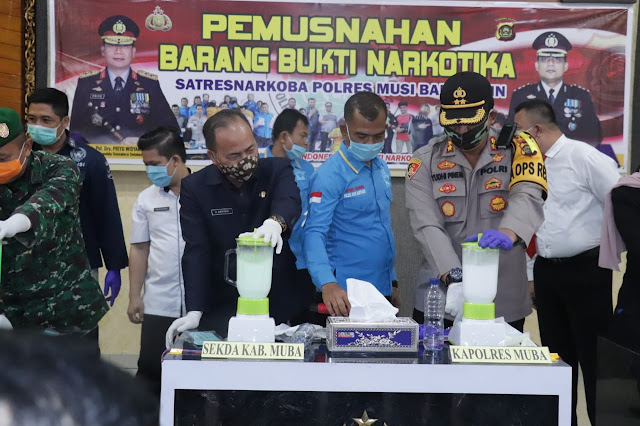 Pemkab Muba Apresiasi Keberhasilan Jajaran Polres Muba Ungkap Kasus Narkotika