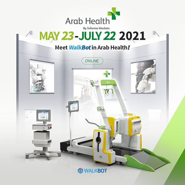 Walkbot Lower-Limb Robotic Rehabilitation is attending the 2021 Arab Health Online Exhibition.