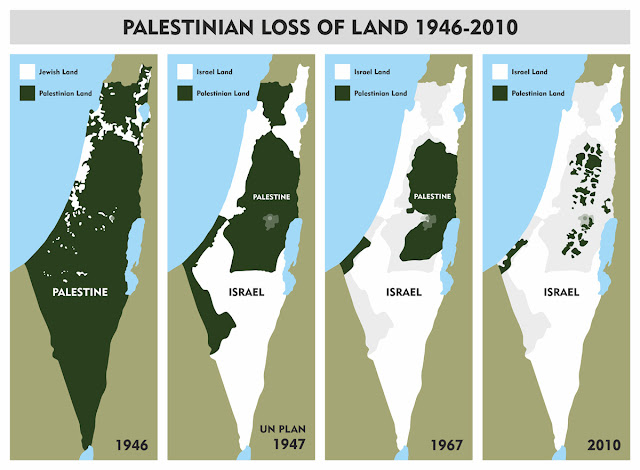 Inilah Penyebab Konflik Israel-Palestina Yang Jarang Diketahui Orang - Peta Konflik