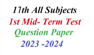 11th Chemistry 1st Mid Term Original Question Paper-2023-24 Kallakuruchi District Tamil Medium PDF-Download