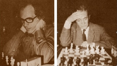 Los ajedrecistas Bertus F. Enklaar y el Dr. Ramón Rey Ardid en 1974