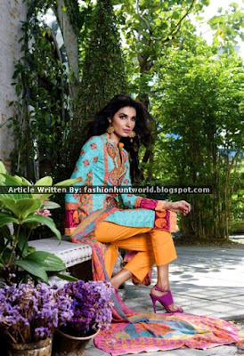 Wardha Saleem Lawn Eid Collection 2015 By Shariq Textile