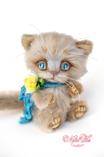 Artist teddy cat, teddy kitten, teddies with charm, NatalKa Creations, teddies, teddy cat, ooak kitten, handmade teddy, mohair teddy, Künstlerteddy, Teddybär, Teddy Kater, Unikat, авторский кот тедди, котенок тедди, кошка