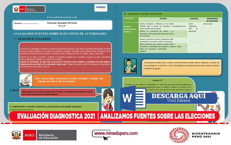 evaluacion diagnostica 2021