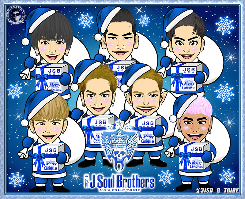 今市隆二溺愛ブログ イラスト 似顔絵 三代目 16クリスマスlineホーム画