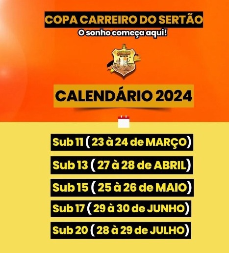   CHEGOU A HORA! **Temporada 2024 da Copa Carreiro do Sertão!