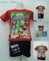 baju kartun motif micky mouse