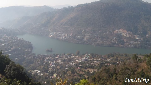 View of Bhimtal Lake from Karkotak hill