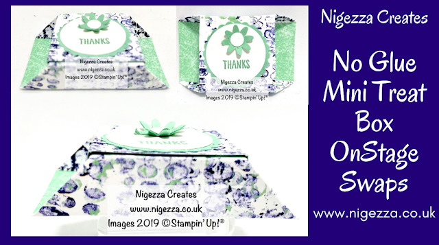 No Glue Mini Treat Box Stampin' Up! Nigezza Creates